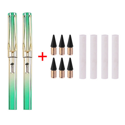 12 τμχ/Σετ Eternal Pencils No Sharpening Eternity Pencils No Ink Kawaii Unlimited Pens Προμήθειες τέχνης Σχολική γραφική ύλη Γόμα μύτης
