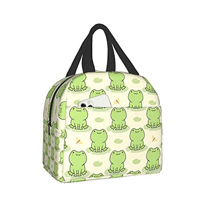 Frog Cute Lunch Box Τσάντα Ταξιδίου Τσάντα Picnic Θερμομονωτική Ανθεκτική Τσάντα αγορών