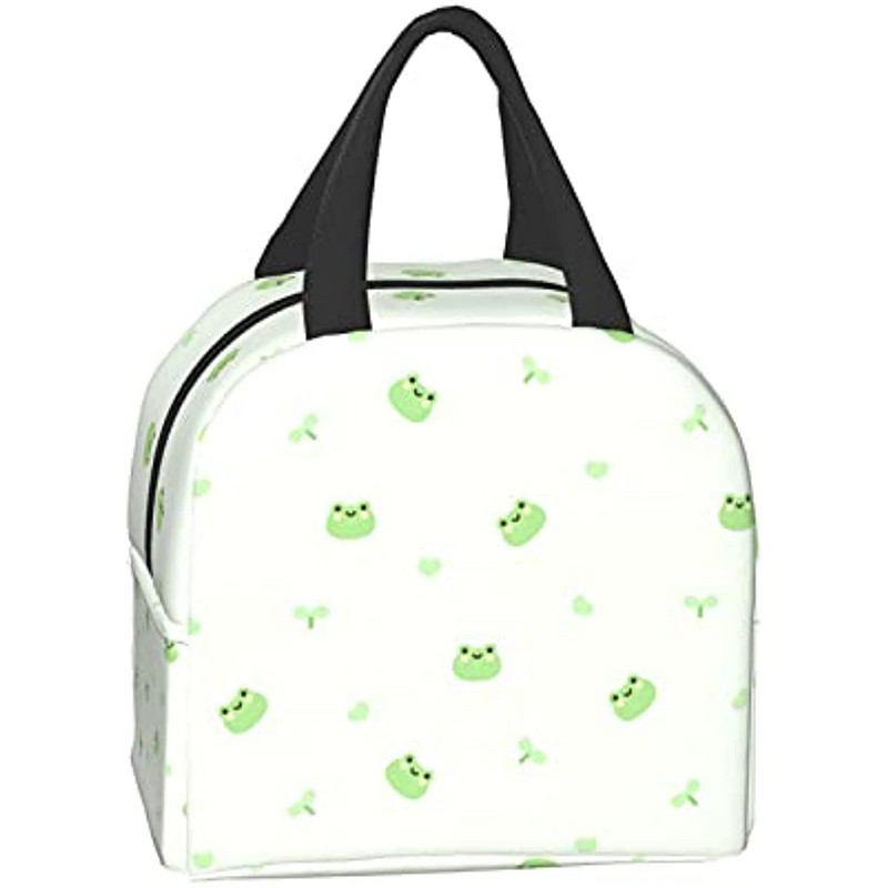 Broasca drăguță cutie de prânz geantă de călătorie geantă de picnic geantă de cumpărături rezistentă cu izolare termică