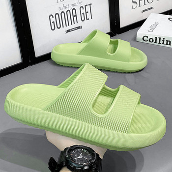 Висококачествени маркови меки неплъзгащи се мъжки летни плажни чехли Мъжки сандали EVA платформа Външни ежедневни мъжки обувки Двойка пързалки