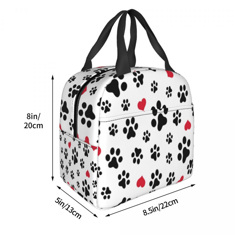 Geantă de prânz izolată cu amprentă de animale drăguță pentru școală, cutie termică Bento, cutie termică pentru copii, pungi pentru mâncare