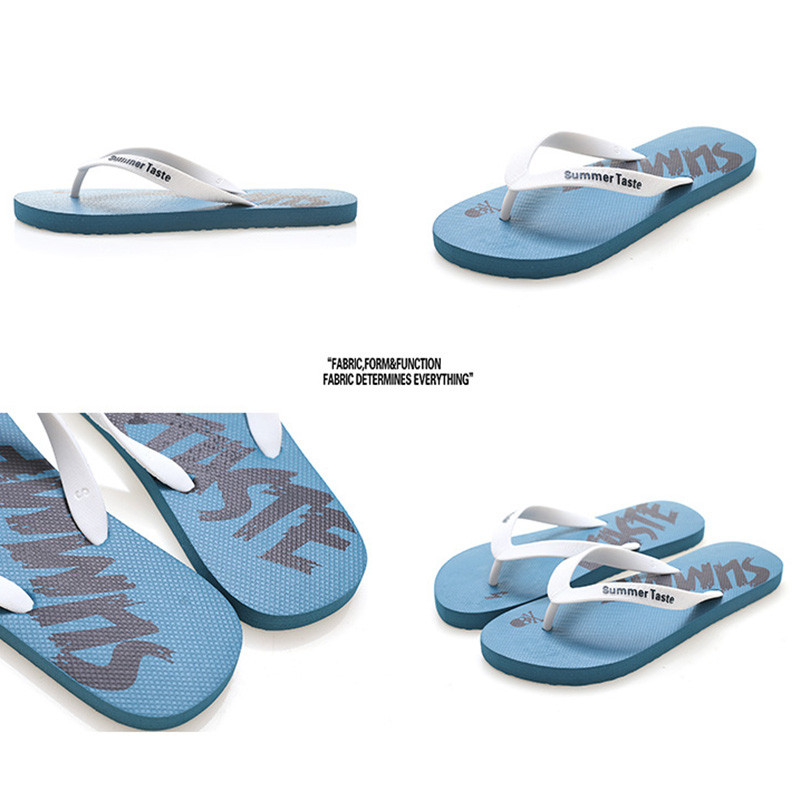 WTEMPO Summer Personality Art Flip-flops pentru interior și exterior, la modă, cu relief, papuci pentru bărbați, cu scrisoare, pentru petrecerea timpului liber, sandale de plajă