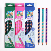12 τεμ/κιβώτιο HB Kawaii Wooden Lead Pencils Creative Hole Pencil for Kid Gifts Σχολικά είδη γραφείου Νεωτερικά είδη γραφικής ύλης
