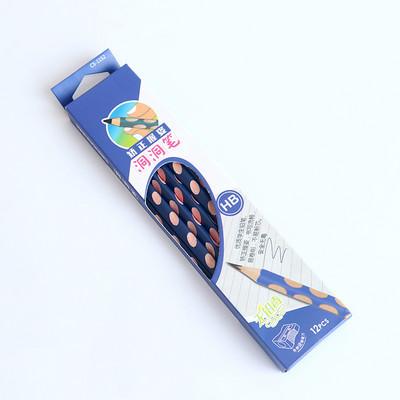 12 τεμ/κιβώτιο HB Kawaii Wooden Lead Pencils Creative Hole Pencil for Kid Gifts Σχολικά είδη γραφείου Νεωτερικά είδη γραφικής ύλης