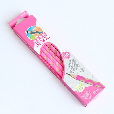 12 τεμ/κιβώτιο HB Kawaii Wooden Lead Pencils Creative Hole Pencil for Kid Gifts Σχολικά είδη γραφείου Νεωτερικά είδη γραφικής ύλης