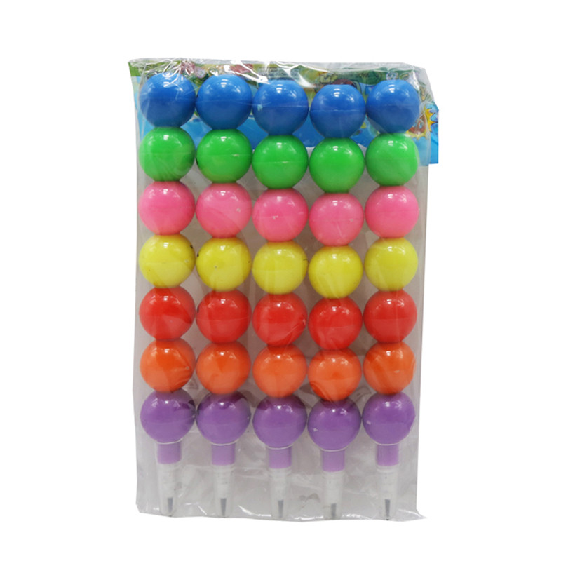 Creion jucărie 7 culori creioane creion creative acoperite cu zahăr desene animate smiley graffiti stilou papetărie cadouri pentru copii creion creion cu ceară