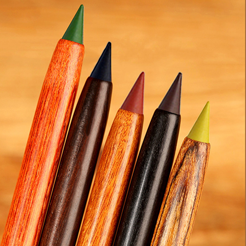 17 bucăți/set creion etern din lemn multicolor Scriere nelimitată cu 12 vârfuri de culoare Desen pentru elevi Scriere Papetărie școală Kawaii