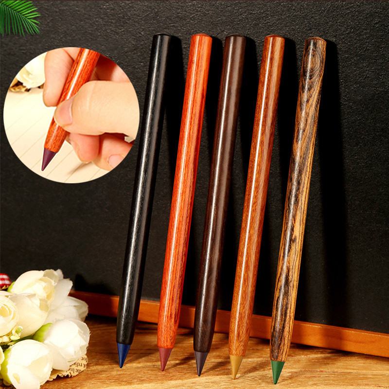 17 bucăți/set creion etern din lemn multicolor Scriere nelimitată cu 12 vârfuri de culoare Desen pentru elevi Scriere Papetărie școală Kawaii