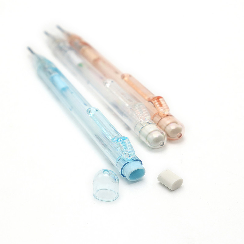 3 buc. Creion mecanic automat pentru desen din grafit Trimite 3 cutii 2,0 mm reumplere pătrată pentru copii, schiță, desen, papetărie școlară