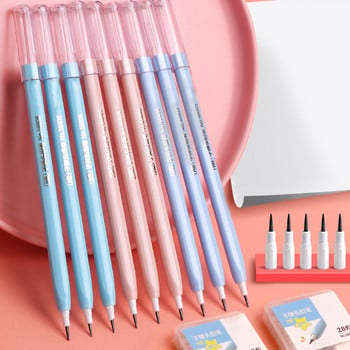 3 τμχ Μολύβια Kawai Non Sharpening Replaceable Refill Cute School Supplies Student Kid Mechanical Pencil Κορεατικά Γραφείο Γραφείου