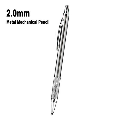 0,5 mm 0,7 mm 2,0 mm fém rozsdamentes acél mechanikus ceruza 2B HB fekete ólom művészethez Sktech rajztervező iroda iskolai írás