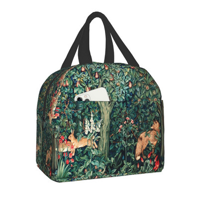 Agár a William Morris Marigolds szigetelt ebédlőtáska nőknek Whippet Dog Cooler Thermal Lunch Box Beach Camping Piknik
