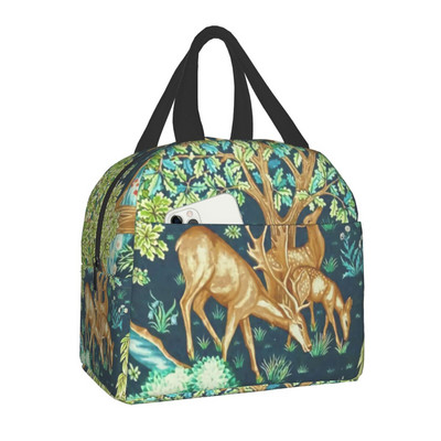 Agár a William Morris Marigolds szigetelt ebédlőtáska nőknek Whippet Dog Cooler Thermal Lunch Box Beach Camping Piknik