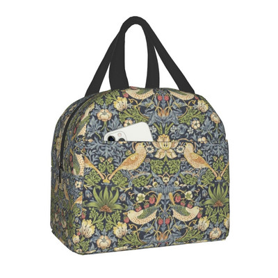 Agár a William Morris Marigolds szigetelt ebédlőtáska nőknek Whippet Dog Cooler Thermal Lunch Box Beach Camping Piknik