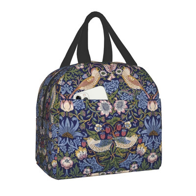 Agár a William Morris Marigolds szigetelt ebédlőtáska nőknek Whippet Dog Cooler Thermal Lunch Box Beach Camping Piknik
