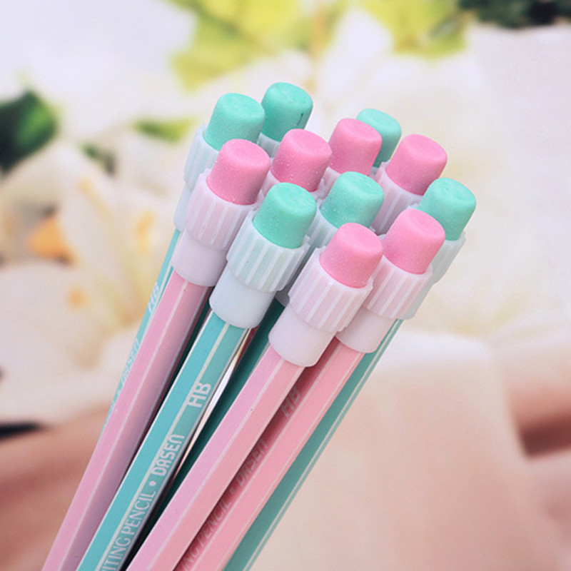 4 bucăți proaspăt și simplu HB creion din lemn schiță pictură studiu birou stilou îndeplinește standardele europene