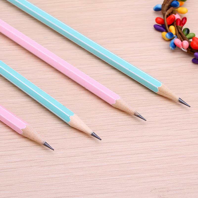 4 bucăți proaspăt și simplu HB creion din lemn schiță pictură studiu birou stilou îndeplinește standardele europene