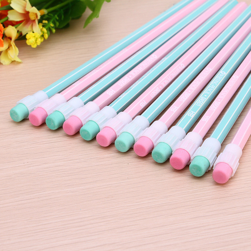 4 bucăți proaspăt și simplu HB creion din lemn schiță pictură studiu birou stilou îndeplinește standardele europene