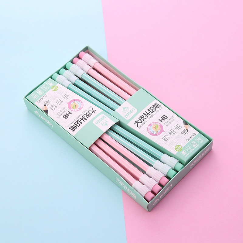 4 bucăți proaspăt și simplu HB creion din lemn schiță pictură studiu birou stilou îndeplinește standardele europene