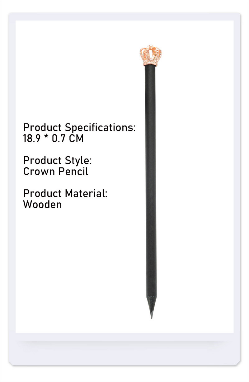 5 bucăți creion coroană pentru elevi, scris pentru copii, HB, schiță, pix, scris, creion, rechizite școlare