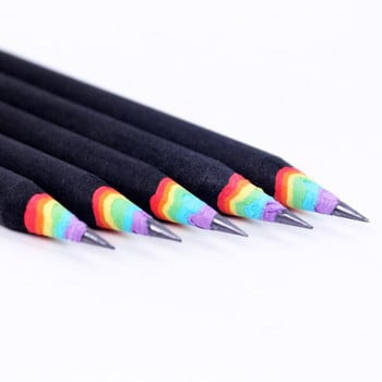 Student Rainbow Paper 2B Kawaii Pencil Gradient Κυλινδρικό στυλό Παιδικό δώρο Σχολικά είδη Προστασία περιβάλλοντος 1τμχ