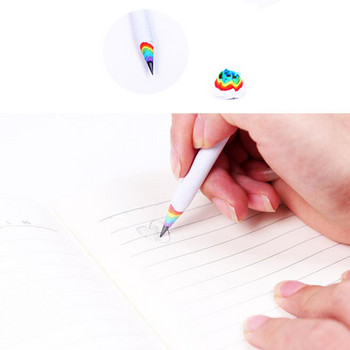 Student Rainbow Paper 2B Kawaii Pencil Gradient Κυλινδρικό στυλό Παιδικό δώρο Σχολικά είδη Προστασία περιβάλλοντος 1τμχ