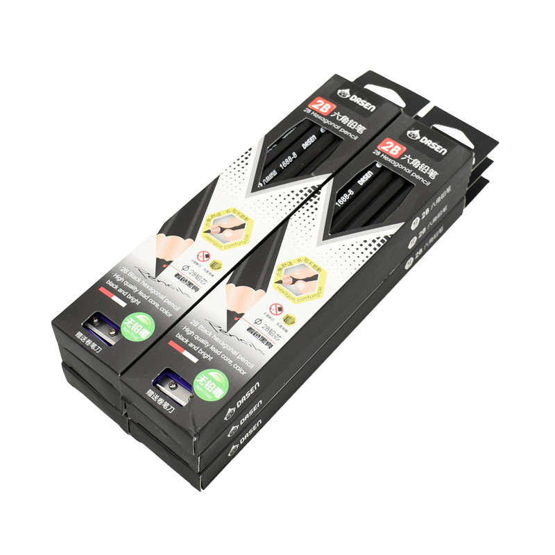 12τμχ/σετ ξύλινο επαγγελματικό σκίτσο Μολύβια ζωγραφικής για το σχολείο Σετ μολυβιών γραφής μαθητή σκίτσο γραφίτη μολύβι 2Β