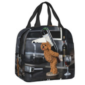 Αστεία Pet Poodle Dog μονωμένη τσάντα για μεσημεριανό γεύμα για γυναίκες με δυνατότητα αναζωογόνησης Θερμική τροφή Κουτί μεσημεριανού γεύματος Παιδιά Παιδιά σχολείου