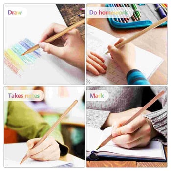 10 бр. Цветни моливи с дъга Многоцветни моливи Различни цветни моливи за рисуване за скициране Класна стая Училище