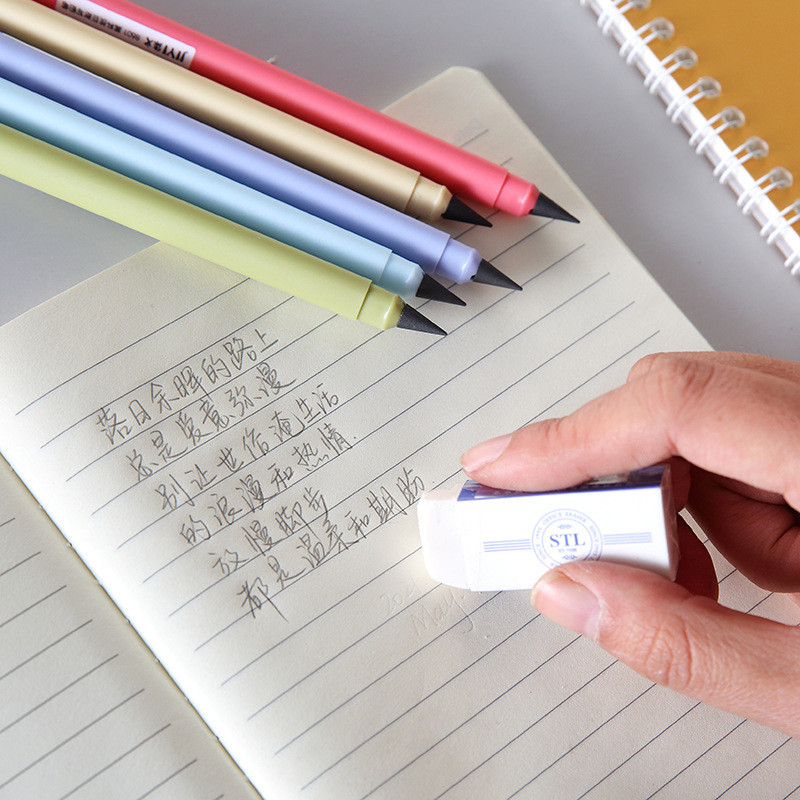 Tanulói korlátlan örökkévaló ceruza tinta nélkül Íróceruza művészet íráshoz Vázlat Írószerek örök ceruza Gyermek iskolai kellékek