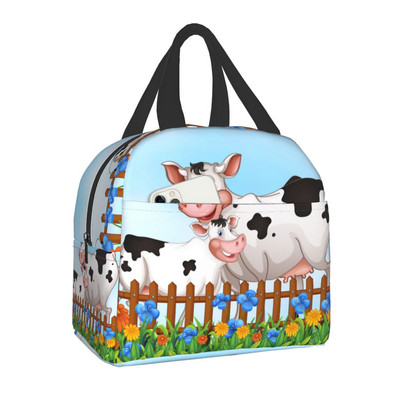 Animal SKin Cow Print Box Γυναικείο Φορητό στεγανό θερμικό ψυγείο με μόνωση τροφίμων Τσάντα μεσημεριανού γεύματος για εργασία ταξιδιού πικνίκ