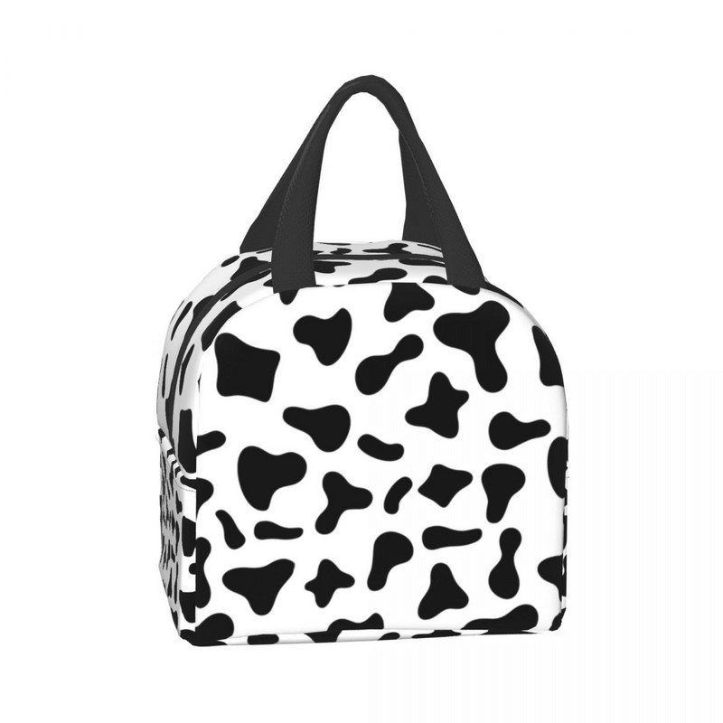 Animal SKin Cow Print Box Γυναικείο Φορητό στεγανό θερμικό ψυγείο με μόνωση τροφίμων Τσάντα μεσημεριανού γεύματος για εργασία ταξιδιού πικνίκ