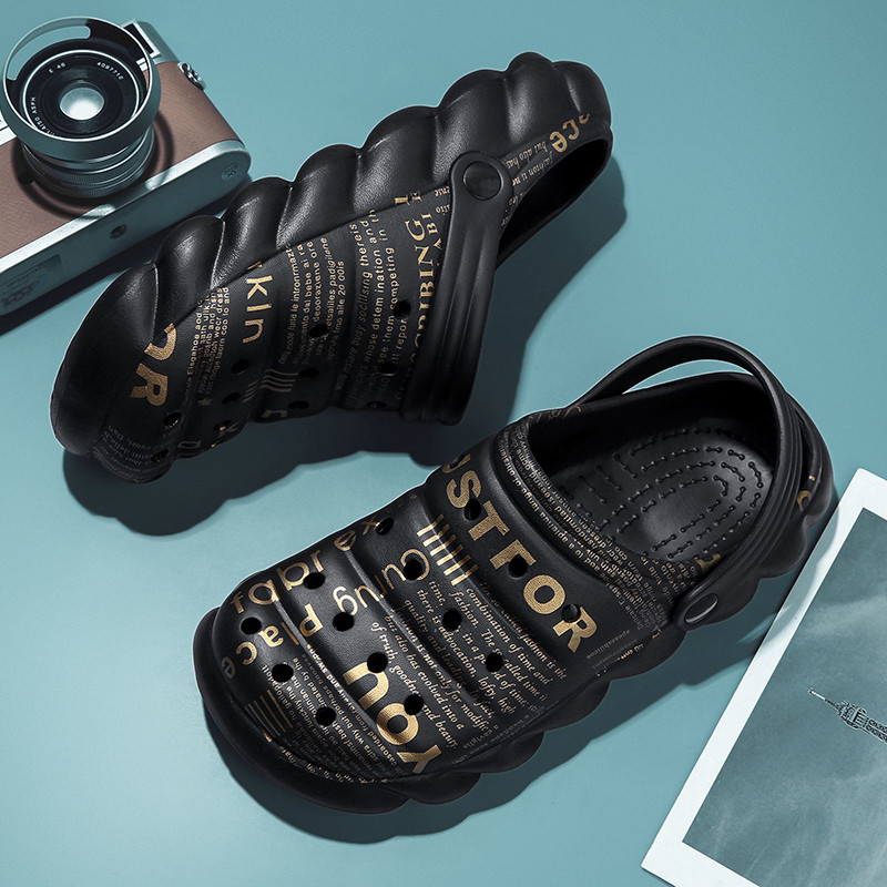 2022 Strandszandál Férfi divat Horgászszandál EVA Nyári Kerti klumpák Férfi Szandál Szabadtéri Sportpapucs Zapatos Hombre 45-ös Méret