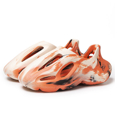 Ανδρικές παντόφλες Summer Soft EVA Beach Hole Shoes Outdoor γυναικεία slide αντιολισθητικά, βαμμένα με γραβάτα, Προσωποποιημένα κούφια παπούτσια σχεδιαστών 36-47