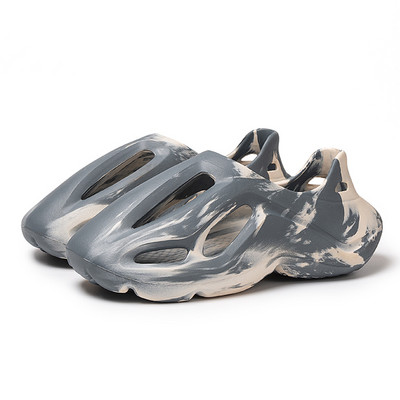 Ανδρικές παντόφλες Summer Soft EVA Beach Hole Shoes Outdoor γυναικεία slide αντιολισθητικά, βαμμένα με γραβάτα, Προσωποποιημένα κούφια παπούτσια σχεδιαστών 36-47