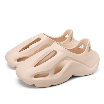 Ανδρικές παντόφλες Summer Soft EVA Beach Hole Shoes Outdoor γυναικεία slide αντιολισθητικά, βαμμένα με γραβάτα, Προσωποποιημένα κούφια παπούτσια σχεδιαστών 36-47