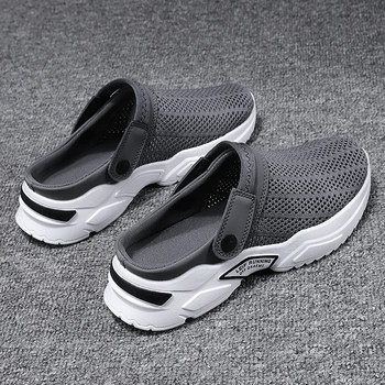 Ανδρικά διχτυωτά σανδάλια slip σε ελαφριά αθλητικά παπούτσια που αναπνέουν τσόκαρα για εξωτερικούς χώρους Μόδα παπούτσια για περπάτημα Παντόφλες Ανδρικά Loafers Παπούτσια παραλίας