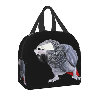Τσάντα γεύματος Tropical Getaway Parrot Birds Φορητή τσάντα φαγητού με θερμή μόνωση για γυναίκες Παιδική τσάντα αποθήκευσης για πικνίκ σχολείου