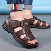 Ανδρικά πέδιλα Pu Leather 2023 Αντιολισθητικά Ανθεκτικά Casual Ανδρικά καλοκαιρινά παπούτσια