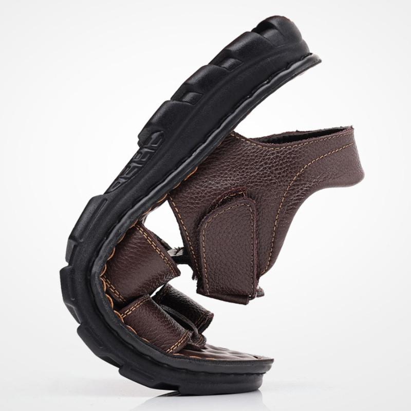 Sandale Bărbați Piele Pu 2023 Anti-alunecare Durabil Casual Pantofi de vară pentru bărbați Papuci