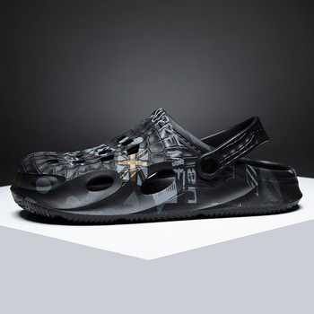 2023 Summer Breathable EVA Ανδρικά Σανδάλια Ελαφριές μοδάτες παντόφλες Παπούτσια παραλίας με κούφια Άνετα παπούτσια για περπάτημα για άνδρες