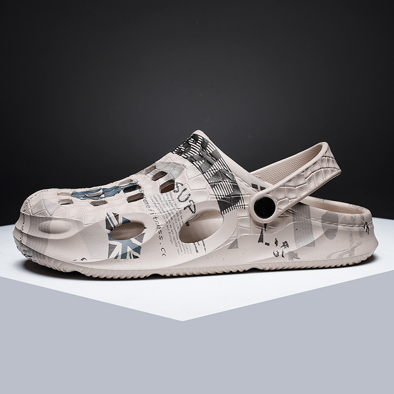 2023 nyári légáteresztő EVA szandálok férfi könnyű divatos papucsok kivágott strandcipők kényelmes sétacipők férfiaknak