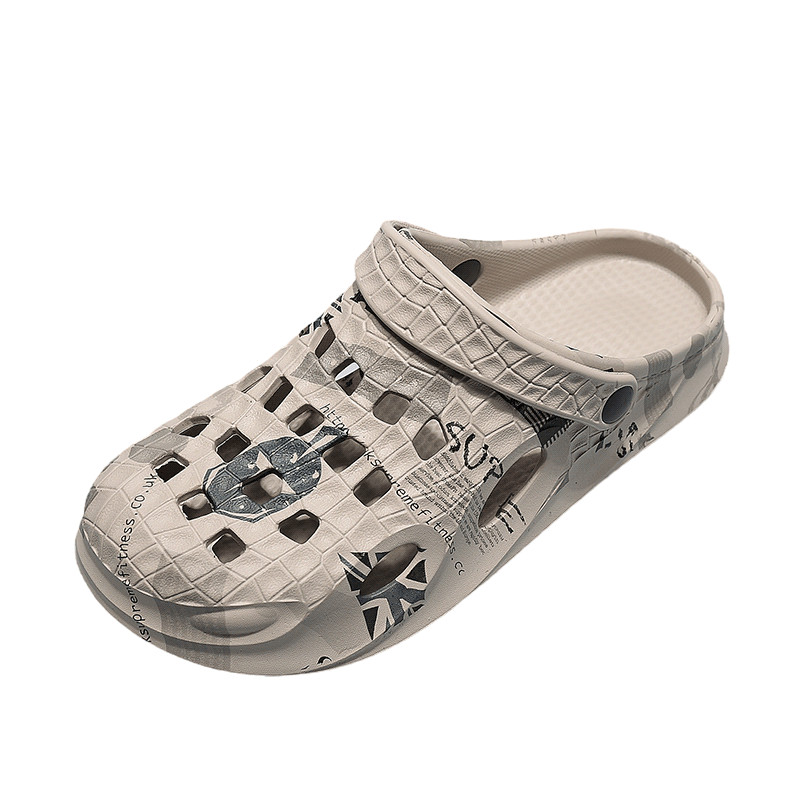 2023 nyári légáteresztő EVA szandálok férfi könnyű divatos papucsok kivágott strandcipők kényelmes sétacipők férfiaknak