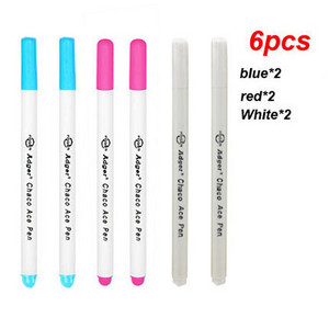 6 τμχ Air Erasable Pen Fabric Marker Paint Chaco Ace Pen Fabric Erasable Pen For Sewing Tools Tailor Chalk Marker