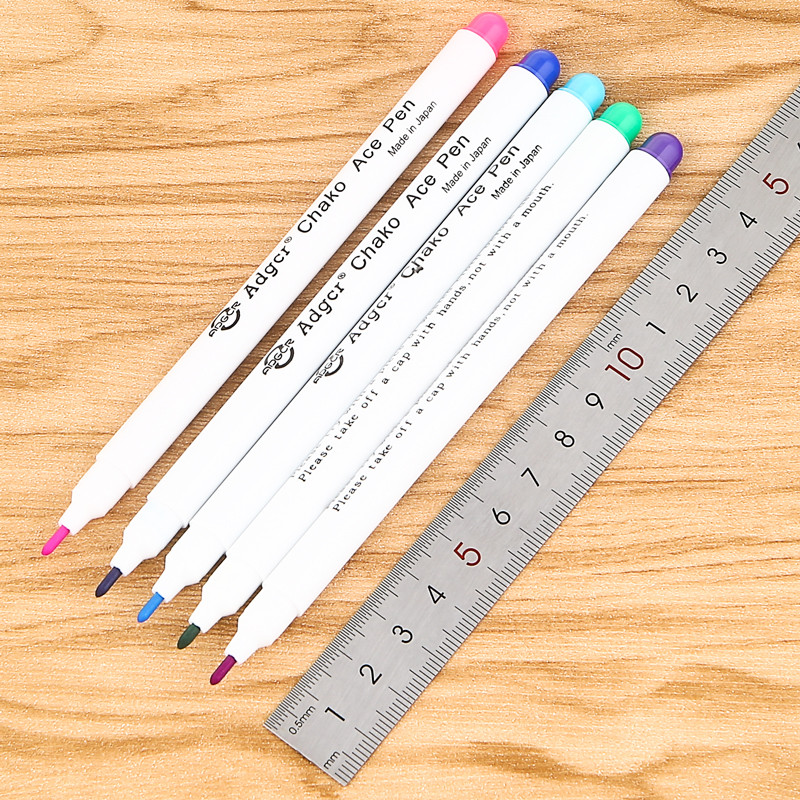 6 db levegővel törölhető toll szövet festék jelölő Chaco Ace toll szövet törölhető toll varrószerszámokhoz Tailor kréta jelölő