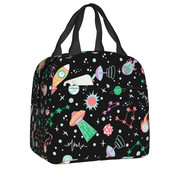 Universe Astronaut Spaceship Lunch Box Αδιάβροχο Διαστημικός πύραυλος Galaxy Planet Θερμικός ψύκτης Τροφίμων με μόνωση τσάντα γεύματος Σχολική εργασία