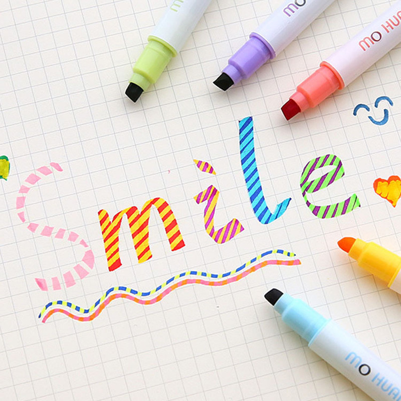 Változó jelölő toll 12 színben, különböző színekben Változó jelölők gyerekeknek Napló Rajzfilm barkácsolás jegyzetkészítés festés