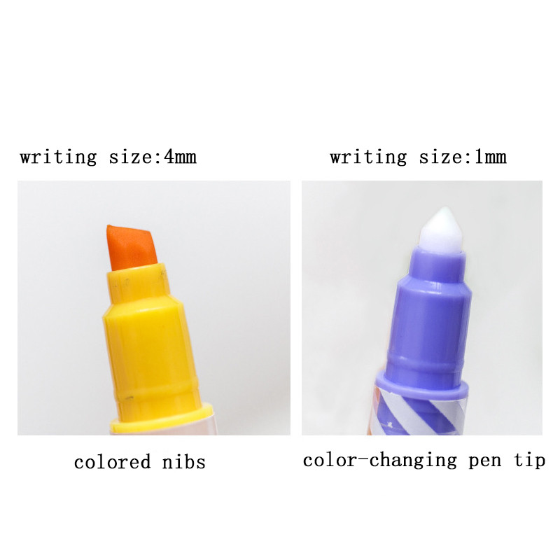 Változó jelölő toll 12 színben, különböző színekben Változó jelölők gyerekeknek Napló Rajzfilm barkácsolás jegyzetkészítés festés