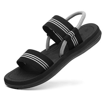 Леки мъжки сандали Плажни чехли Летни обувки за мъже Водни сандали Дишащи ежедневни плоски сандали Външни джапанки Сандали