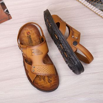 Ανδρικά παπούτσια με ανοιχτό δάχτυλο παραλίας Σανδάλια Υψηλής ποιότητας Αντιολισθητικές Ανδρικές Παντόφλες Αναπνεύσιμες Ανδρικά Παπούτσια δύο χρήσεων Ανδρικά καλοκαιρινά παπούτσια εξωτερικού χώρου